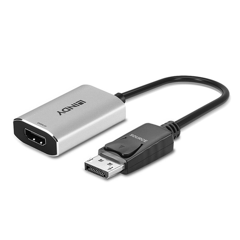 Lindy 41094 adaptador de cable de vídeo 0,11 m DisplayPort HDMI Gris - Imagen 5