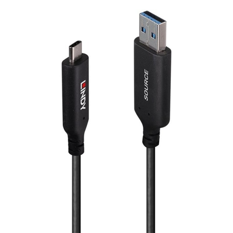 Lindy 43395 cable USB USB 3.2 Gen 1 (3.1 Gen 1) 10 m USB A USB C Negro Lindy 43395 cable USB USB 3.2 Gen 1 (3.1 Gen 1) 10 m USB A USB C Negro