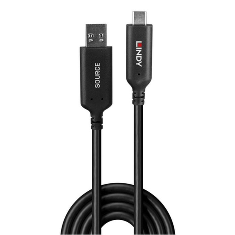 Lindy 43395 cable USB USB 3.2 Gen 1 (3.1 Gen 1) 10 m USB A USB C Negro Lindy 43395 cable USB USB 3.2 Gen 1 (3.1 Gen 1) 10 m USB A USB C Negro - Imagen 2