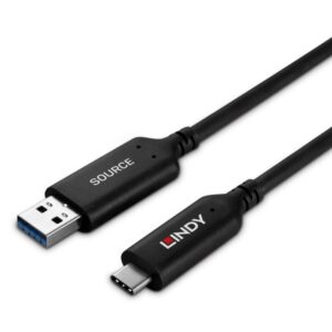 Lindy 43395 cable USB USB 3.2 Gen 1 (3.1 Gen 1) 10 m USB A USB C Negro Lindy 43395 cable USB USB 3.2 Gen 1 (3.1 Gen 1) 10 m USB A USB C Negro