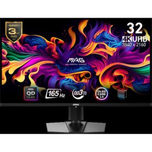 MSI MAG 321UP QD-OLED pantalla para PC 80 cm (31.5") 3840 x 2160 Pixeles 4K Ultra HD Negro