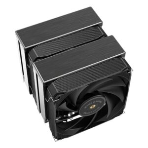 Mars Gaming MCPU-XU9, Disipador CPU Doble Torre, TDP 400W, 2x Ventiladores de Aspas Híbridas y Rodamiento FDB de Cobre Hiperbalanceado, 9 Heatpipes Tecnología BPH ULTRA, Multisocket Universal, Negro
