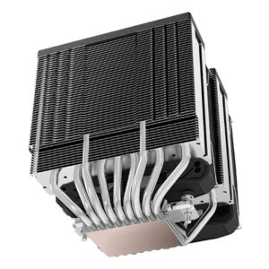 Mars Gaming MCPU-XU9, Disipador CPU Doble Torre, TDP 400W, 2x Ventiladores de Aspas Híbridas y Rodamiento FDB de Cobre Hiperbalanceado, 9 Heatpipes Tecnología BPH ULTRA, Multisocket Universal, Negro