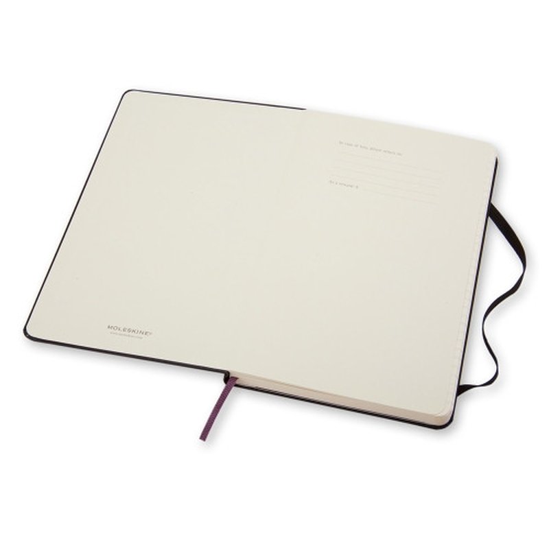 LIBRETA CLASICA TAPA DURA NEGRA L (13X21CM) CUADRICULADA MOLESKINE QP061 - Imagen 3