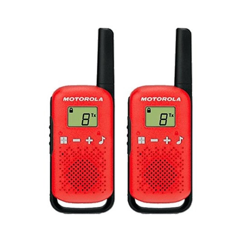 Motorola TALKABOUT T42 two-way radios 16 canales Negro, Rojo