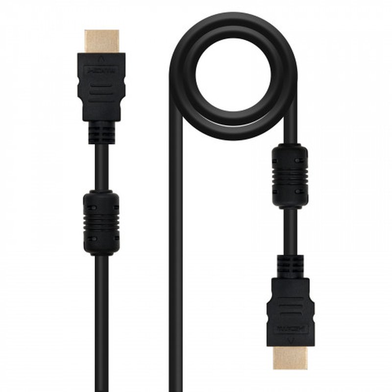 Nanocable CABLE HDMI V1.4 (ALTA VELOCIDAD / HEC) CON FERRITA, A/M-A/M, 10 M Nanocable CABLE HDMI V1.4 (ALTA VELOCIDAD / HEC) CON FERRITA, A/M-A/M, 10 M