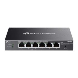 TP-Link Omada ES206GP switch Gestionado Gigabit Ethernet (10/100/1000) Energía sobre Ethernet (PoE) Negro