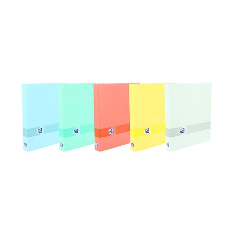 OXFORD PACK DE 10 CARPETA EUROPEANBINDER YOU 4 ANILLAS 25MM CUADRICULA 5X5 A4+ COLORES SURTIDOS