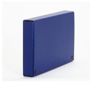 PARDO Caja de proyectos con broches extra forrado lomo 50mm 320x245m azul
