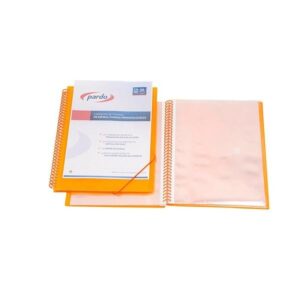 PARDO Carpeta 50 fundas espiral Studio Style PP folio naranja
