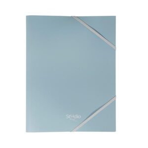 PARDO Carpeta gomas Pastel PP azul