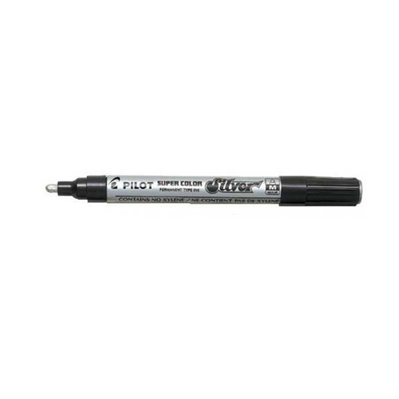 PILOT MARCADOR PERMANENTE ESPECIAL SC-S-M TRAZO 2MM PLATA PILOT MARCADOR PERMANENTE ESPECIAL SC-S-M TRAZO 2MM PLATA