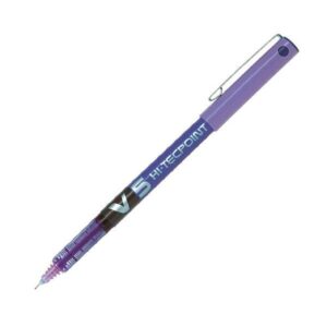 PILOT Rotulador V5 punta aguja trazo 0,3mm violeta