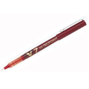 PILOT Rotulador V7 punta aguja trazo 0,5mm rojo