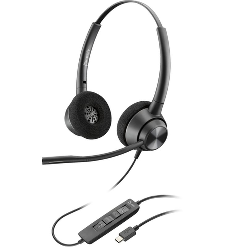 POLY Auriculares estéreo EncorePro 320 USB-A TAA POLY Auriculares estéreo EncorePro 320 USB-A TAA