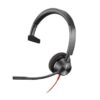 POLY Auriculares monoaurales Blackwire 3310 con certificación Microsoft Teams USB-C + Adaptador USB-C/A