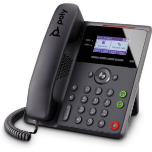 POLY Edge B10 IP Phone with Power Supply PRC teléfono IP Negro 2 líneas LCD