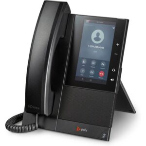 POLY Teléfono multimedia empresarial CCX 500 con Open SIP, PoE habilitado y compatibilidad con GSA/TAA