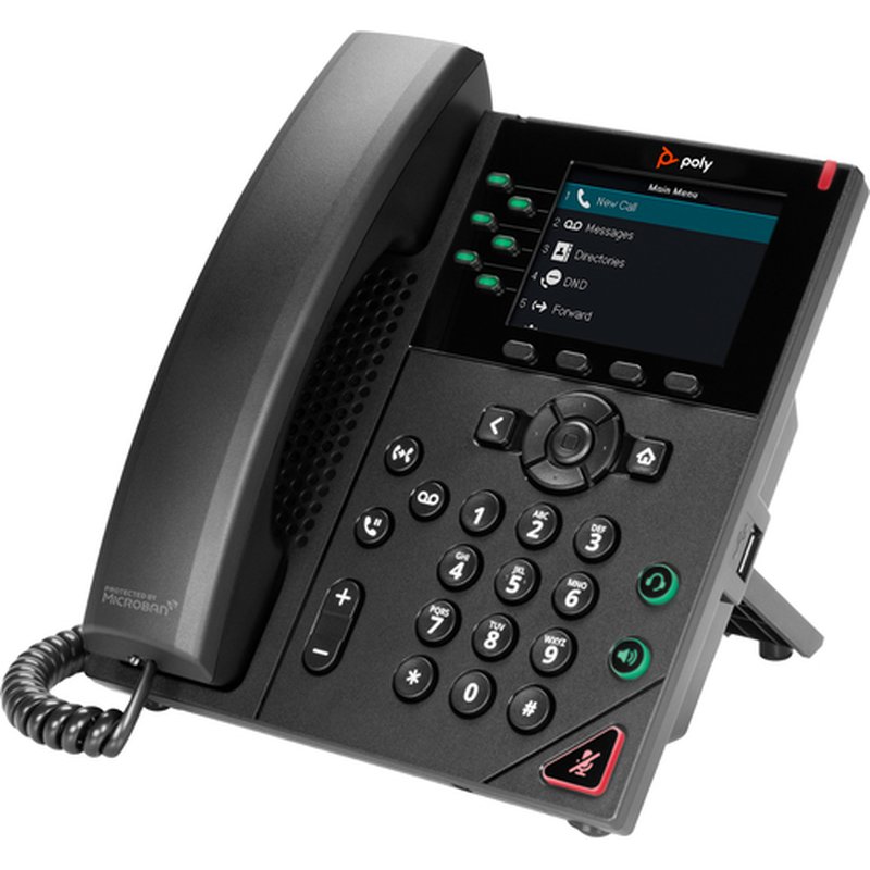 POLY VVX 350 6-Line IP Phone and PoE-enabled GSA/TAA teléfono IP - Imagen 2
