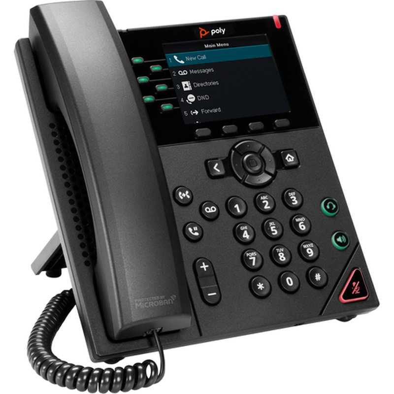 POLY VVX 350 6-Line IP Phone and PoE-enabled GSA/TAA teléfono IP - Imagen 3