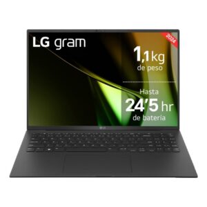 LG Gram 16Z90S-G.AD89B ordenador portatil Intel Core Ultra 7 155H Portátil 40,6 cm (16") WQXGA 32 GB LPDDR5-SDRAM 1 TB SSD Wi-Fi 6E (802.11ax) Windows 11 Home Español Negro