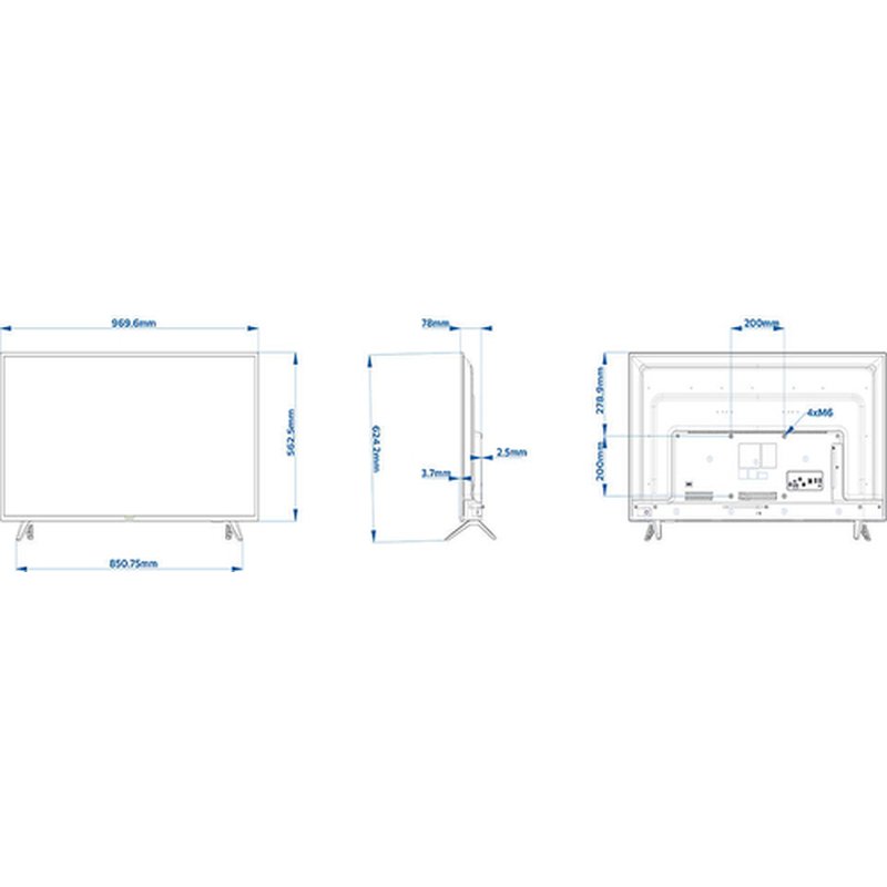 Philips 43HFL5114/12 Televisor 109,2 cm (43") Full HD Smart TV Wifi Negro Philips 43HFL5114/12 Televisor 109,2 cm (43") Full HD Smart TV Wifi Negro - Imagen 3