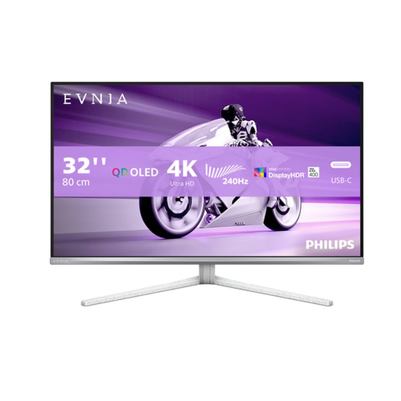 Philips Evnia 8000 32M2N8900/00 pantalla para PC 80 cm (31.5") 3840 x 2160 Pixeles 4K Ultra HD QD-OLED Blanco - Imagen 9