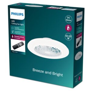 Philips Plafón con ventilador Amigo 60+25 W