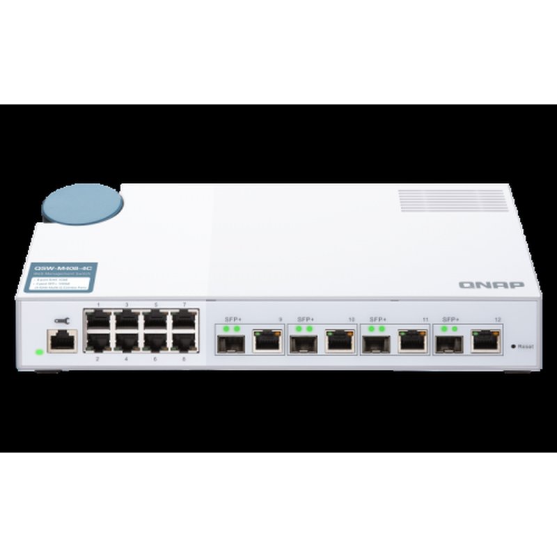 QNAP QSW-M408-4C switch Gestionado L2 Gigabit Ethernet (10/100/1000) Blanco QNAP QSW-M408-4C switch Gestionado L2 Gigabit Ethernet (10/100/1000) Blanco - Imagen 2