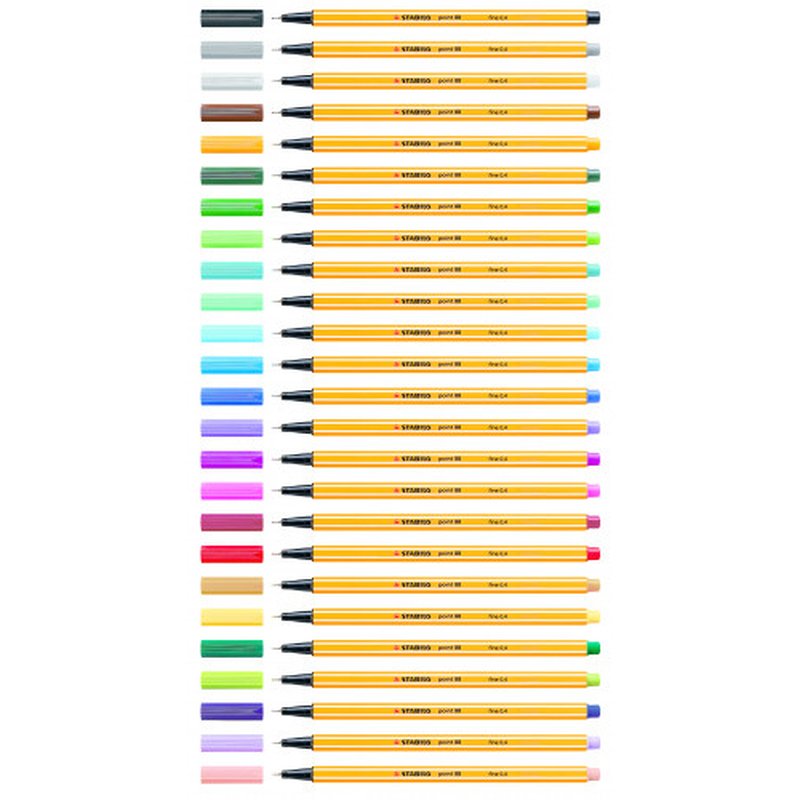 STABILO Point 88 rotulador de punta fina Multicolor 15 pieza(s)