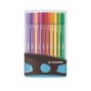 STABILO Rotulador Pen 68 Antracita azul - Trazo 1 mm - Colores surtidos - 20 ud