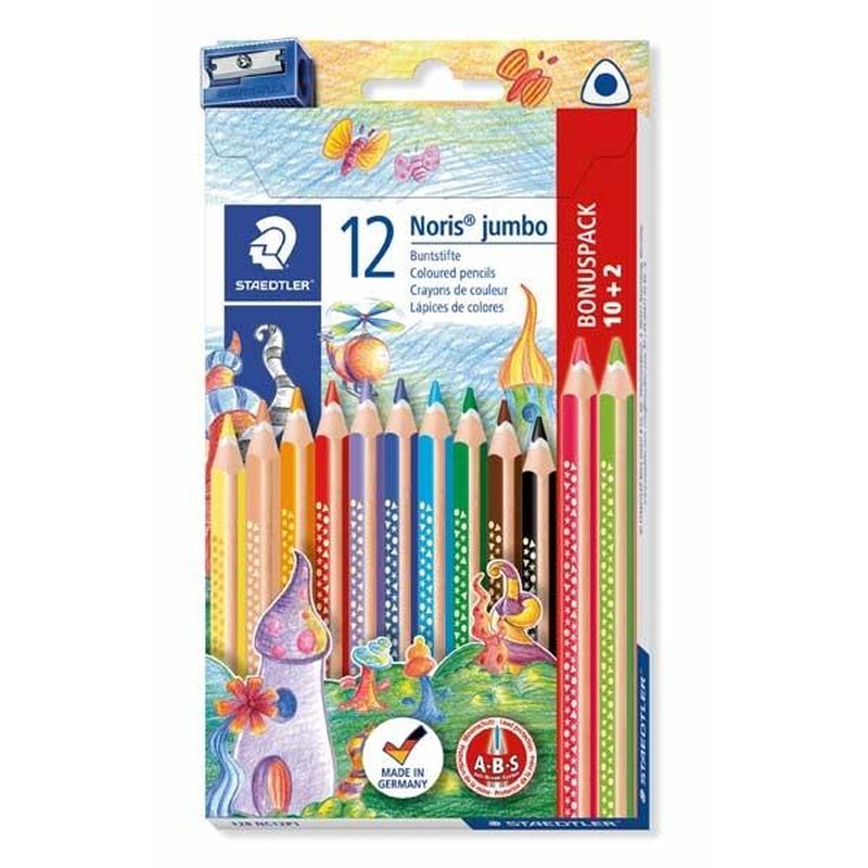 STAEDTLER C.10+2 LAPICES TRIPLUS JUMBO COLORES SURTIDOS