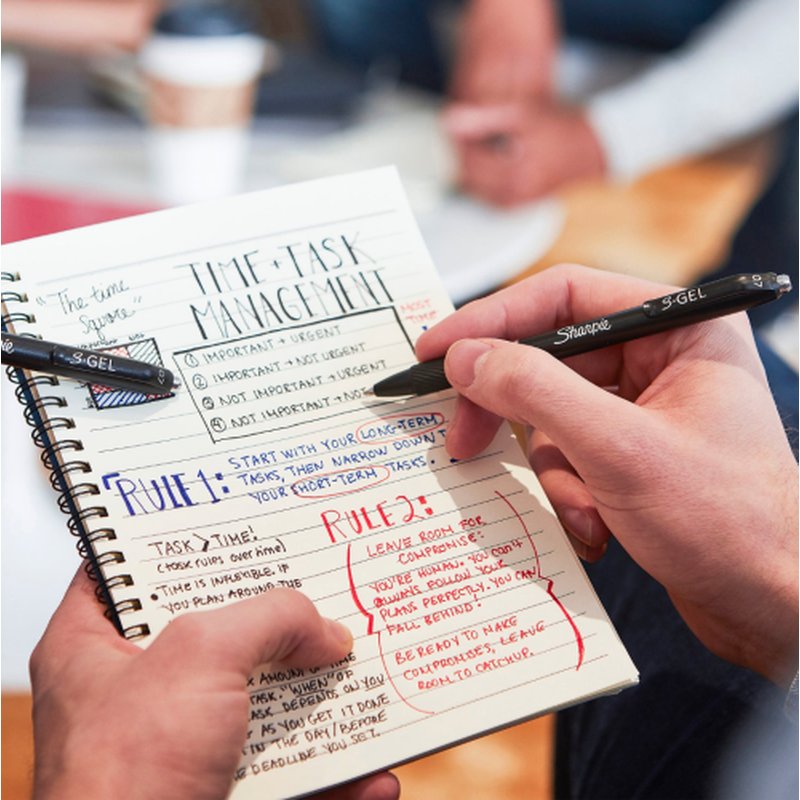 Sharpie S-Gel Bolígrafo de gel de punta retráctil Azul 12 pieza(s) - Imagen 3