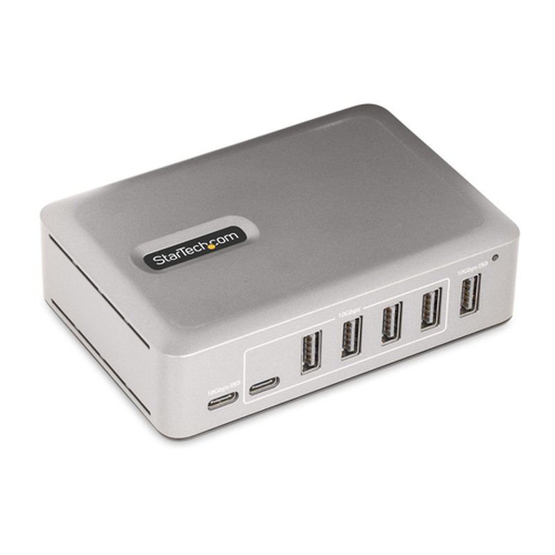 StarTech.com 10G5A2CS-USB-C-HUB hub de interfaz USB 3.2 Gen 2 (3.1 Gen 2) Type-C 10000 Mbit/s Plata