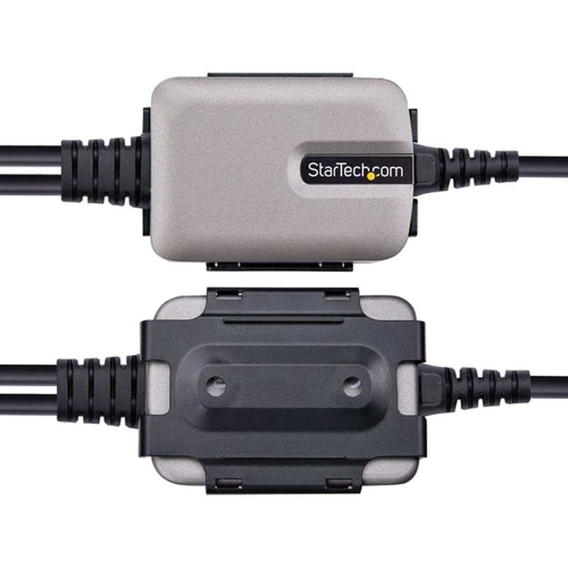 StarTech.com 2P1FFC-USB-SERIAL cambiador de género para cable USB-A 2 x DB-9 RS-232 Negro, Gris - Imagen 6
