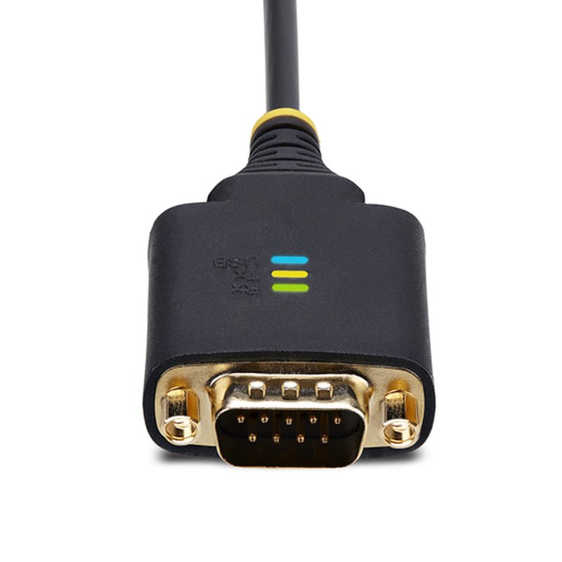 StarTech.com 2P6FFC-USB-SERIAL cambiador de género para cable USB-A 2 x DB-9 RS-232 Negro, Gris - Imagen 2