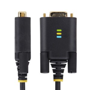 StarTech.com 2P6FFC-USB-SERIAL cambiador de género para cable USB-A 2 x DB-9 RS-232 Negro, Gris