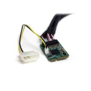 StarTech.com Adaptador Tarjeta Mini PCI Express PCIe FireWire 2 Puertos 1394b FW800 1 Puerto 1394a FW400