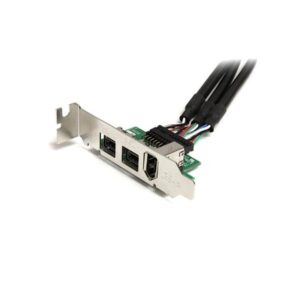 StarTech.com Adaptador Tarjeta Mini PCI Express PCIe FireWire 2 Puertos 1394b FW800 1 Puerto 1394a FW400