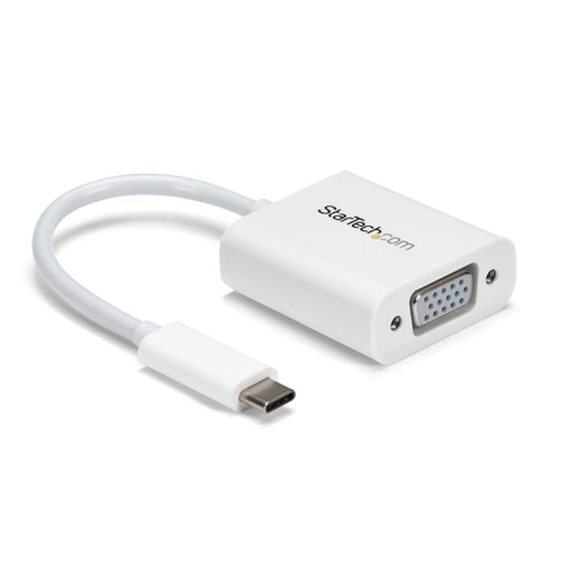 StarTech.com Adaptador USB-C a VGA - Blanco StarTech.com Adaptador USB-C a VGA - Blanco