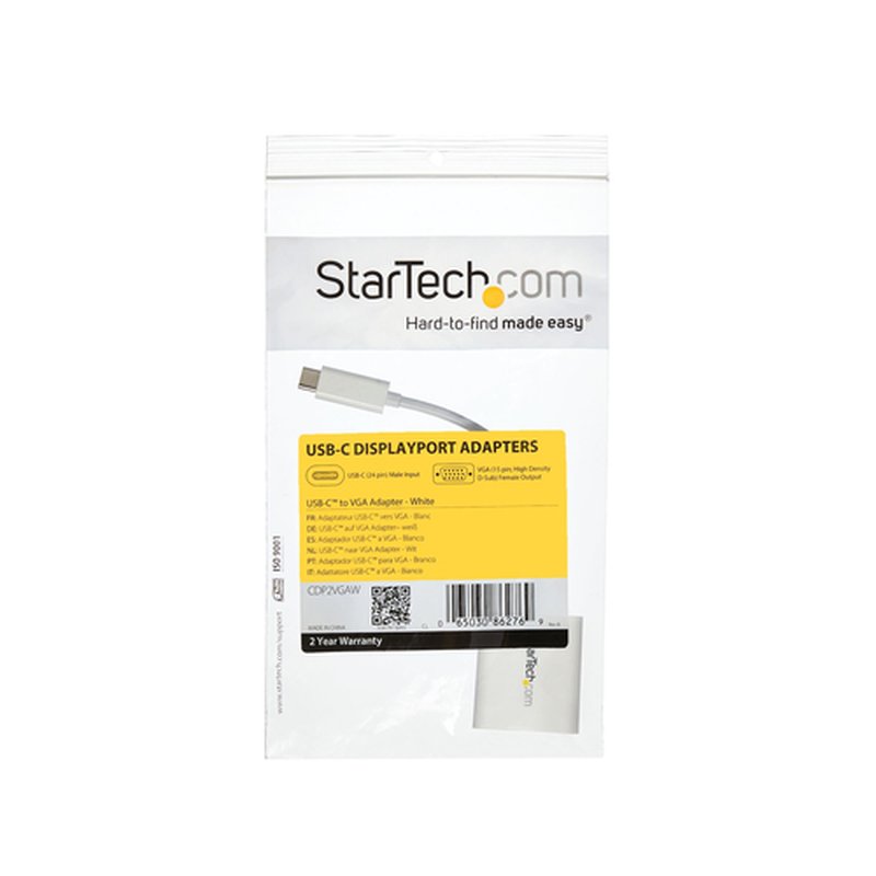 StarTech.com Adaptador USB-C a VGA - Blanco StarTech.com Adaptador USB-C a VGA - Blanco - Imagen 9