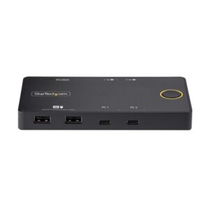 StarTech.com C2-H46-UC2-PD-KVM interruptor KVM Negro