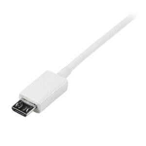 StarTech.com Cable Adaptador 50cm USB A Macho a Micro USB B Macho para Teléfono Móvil Smartphone - Blanco