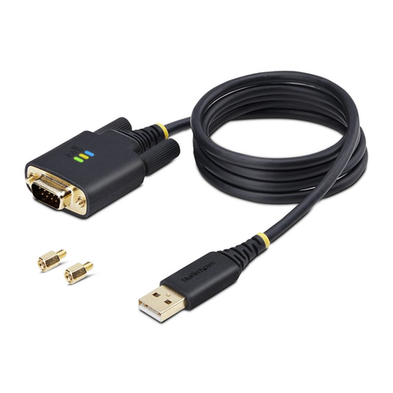 StarTech.com Cable Adaptador USB a Serie de 1m - Serial - Retención COM - FTDI - Adaptador USB-A a DB9 RS232 - con Tornillos DB9 Intercambiables - Windows/macOS/Linux - Imagen 9