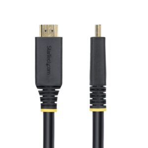 StarTech.com Cable HDMI Activo de Alta Velocidad de 15m - 4K 60Hz/1440p 144Hz - HDR10/HDCP 2.2/ARC - 18Gbps - Cable UHD - Cable HDMI 2.0 - Recubrimiento de TPE