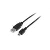 StarTech.com Cable USB de 1m para Cámara - 1x USB A Macho - 1x Mini USB B Macho - Adaptador Negro