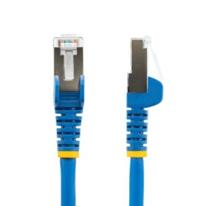 StarTech.com Cable de 10m de Red Ethernet CAT6a - Azul - Low Smoke Zero Halogen (LSZH) - 10GbE - 500MHz - PoE++ de 100W - Snagless sin Pestillo - RJ-45 - Cable de Red S/FTP