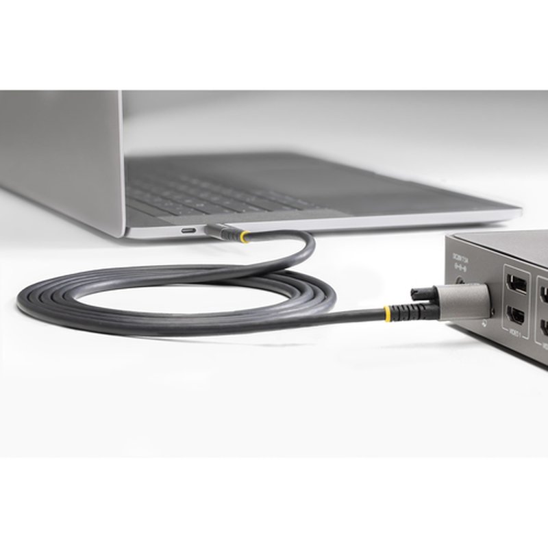 StarTech.com Cable de 50cm USB-C con Tornillo Superior de Fijación -10Gbps - Cable Tipo C USB 3.1/3.2 Gen 2 - con Carga por Entrega de Alimentación PD de 100W (5A), Modo Alt de DP StarTech.com Cable de 50cm USB-C con Tornillo Superior de Fijación -10Gbps - Cable Tipo C USB 3.1/3.2 Gen 2 - con Carga por Entrega de Alimentación PD de 100W (5A), Modo Alt de DP - Imagen 7