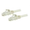 StarTech.com Cable de 7,5m Cat6 Ethernet de Red Blanco - RJ45 sin Enganches - 24AWG