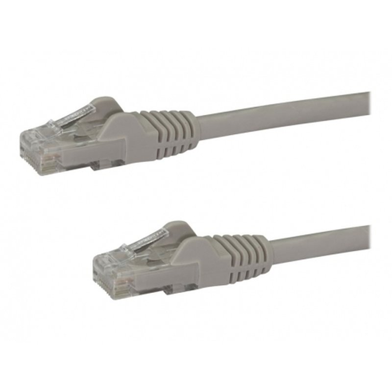 StarTech.com Cable de 7,5m Cat6 Ethernet de Red Gris - RJ45 sin Enganches - 24AWG